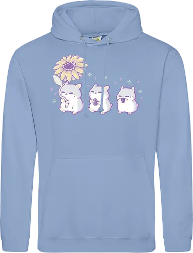 Cute Hamsters with Sunflower