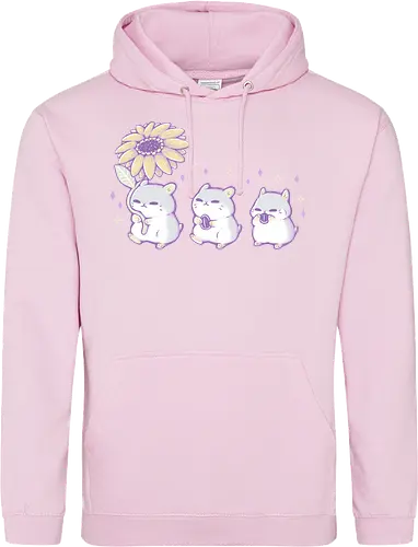 Cute Hamsters with Sunflower
