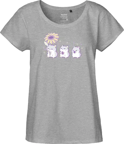 Cute Hamsters with Sunflower