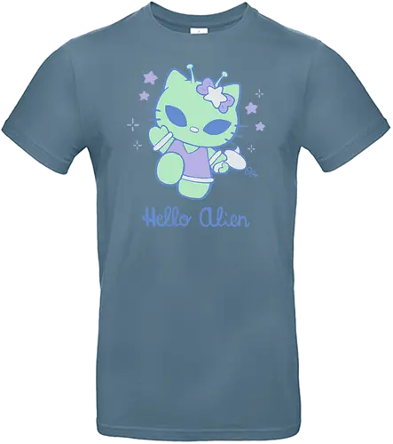 Hello Alien - cat, katze, kitty, alien, space - Standard T-Shirt