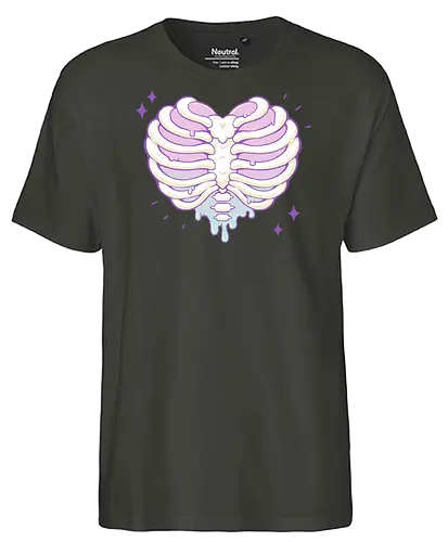 Rib Cage Heart - Rippen, herz, Brustkorb - Fairtrade T-Shirt