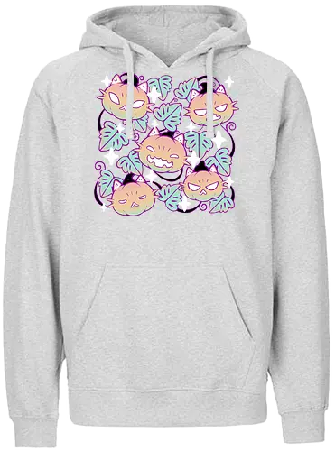 Pumpkin Cat Garden - pumpkin, kürbis, jack-o-lantern, cat, katze, halloween - Fairtrade Hoodie