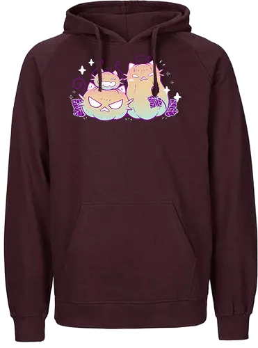 Pumpkin Cats - cat, katze, kürbis, jack-o-lantern, halloween - Fairtrade Hoodie