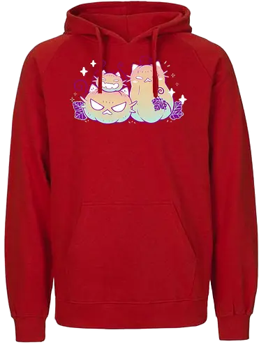 Pumpkin Cats - cat, katze, kürbis, jack-o-lantern, halloween - Fairtrade Hoodie