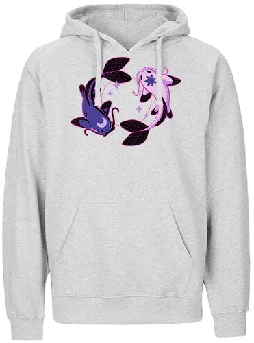 Moon and Sun Koi - Koi, fish, fisch, karpfen, sonne, mond - Fairtrade Hoodie