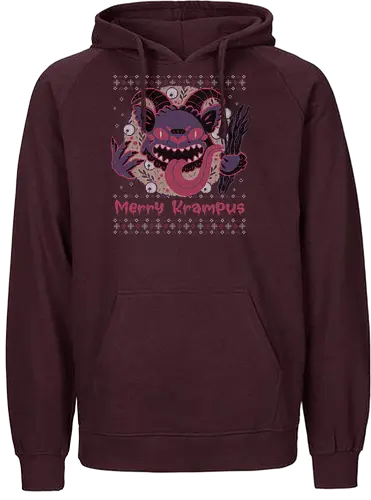 Merry Krampus - christmas, weihnachten, krampus, Ugly swter - Fairtrade Hoodie