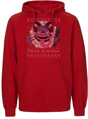 Merry Krampus - christmas, weihnachten, krampus, Ugly swter - Fairtrade Hoodie