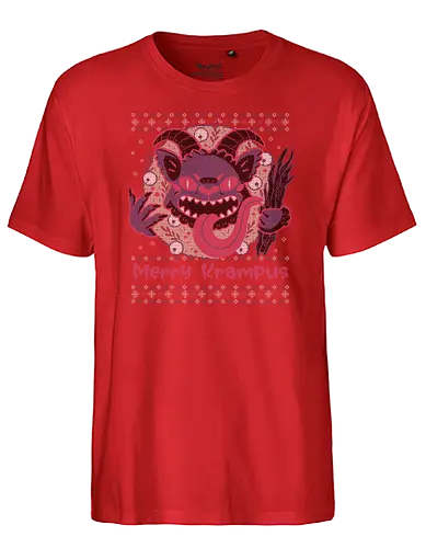 Merry Krampus - christmas, weihnachten, krampus, Ugly swter - Fairtrade T-Shirt