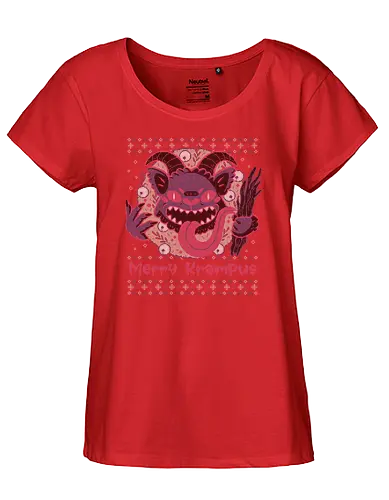 Merry Krampus - christmas, weihnachten, krampus, Ugly swter - Fairtrade Girl Shirt