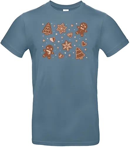 Cute Christmas Cookies - christmas, weihnachten, kekse, cookies, Lebkuchen - Standard T-Shirt