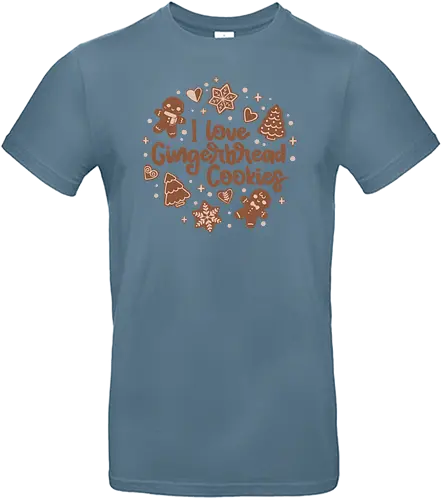 I Love Gingerbread Cookies - christmas, weihnachten, kekse, cookies, Lebkuchen - Standard T-Shirt