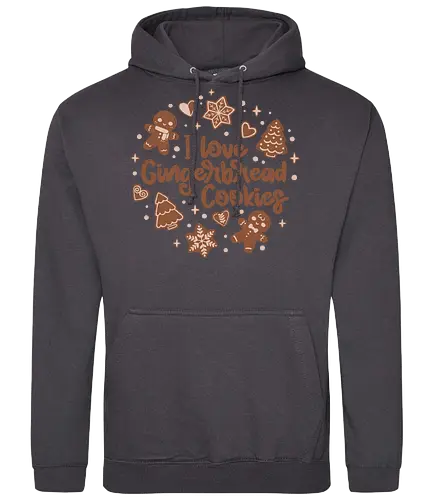 I Love Gingerbread Cookies - christmas, weihnachten, kekse, cookies, Lebkuchen - Standard Hoodie