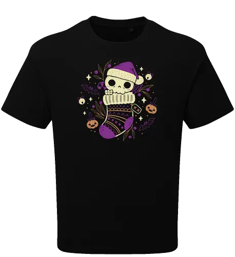 Cute Christmas Stocking Skull