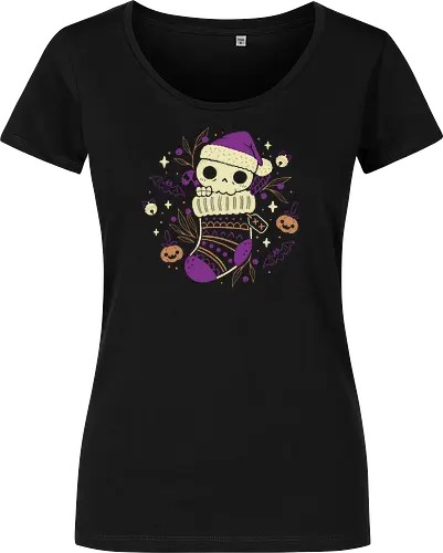 Cute Christmas Stocking Skull