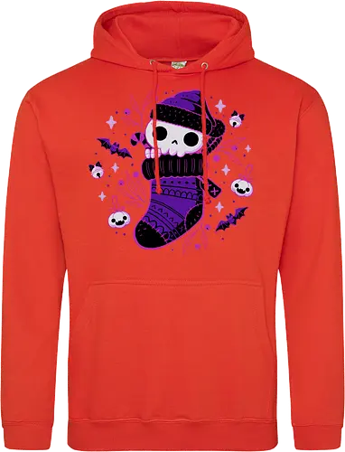Creepy Cute Christmas Stocking Skull