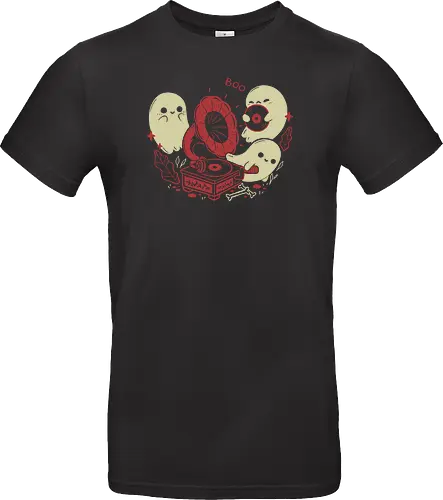 Spooky Cute Gramophone Ghosts