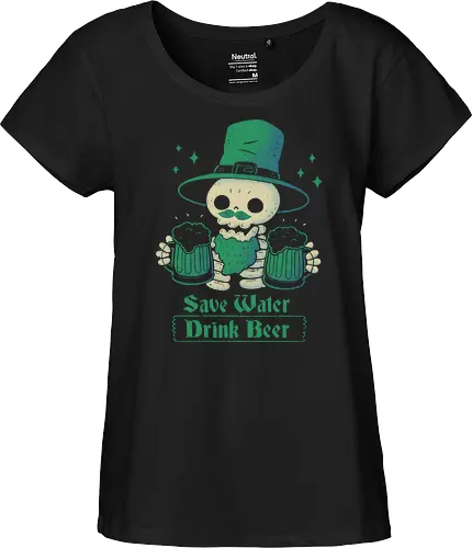Skeleton St Patrick drinks Beer