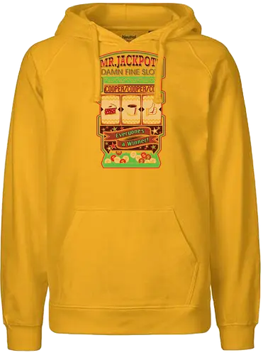 Damn Fine Slots - mr. jackpot, cooper, damn fine coffee, dale cooper, david lynch, twin pks - Fairtrade Hoodie