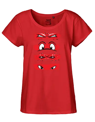Turtle Ink Swipe - turtles, tnmt, hero turtles - Fairtrade Girl Shirt
