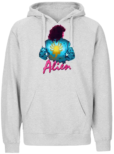 Alien - alien, drive, 80s, movie, facehugger, aliens, jodie, ripley, horror, mashup - Fairtrade Hoodie