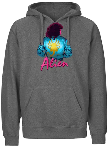 Alien - alien, drive, 80s, movie, facehugger, aliens, jodie, ripley, horror, mashup - Fairtrade Hoodie