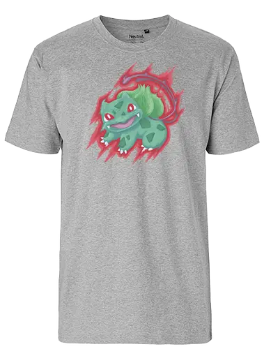 The Grass King - lion, löwe, king, könig, pocket, monster, grass, pflanze, retrogaming, classic games - Fairtrade T-Shirt