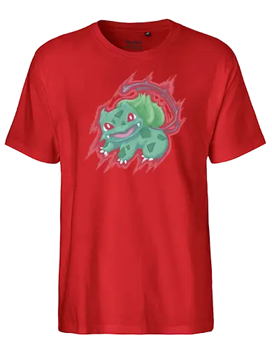 The Grass King - lion, löwe, king, könig, pocket, monster, grass, pflanze, retrogaming, classic games - Fairtrade T-Shirt