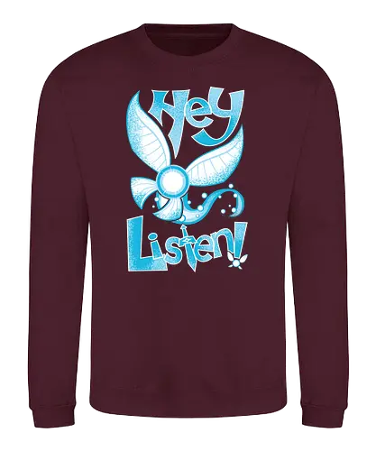 Most annoying Navigator - fee, fairy, navi, listen, gaming, hey, retrogames, videogames - Sweatshirt
