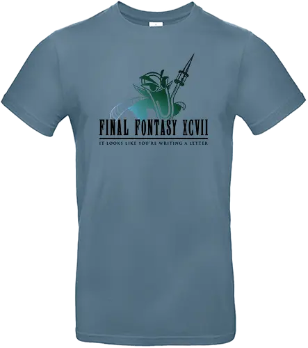Final Fontasy - clippy, karl klammer, windows, office, retro, hero, final, fantasy, mashup - Standard T-Shirt
