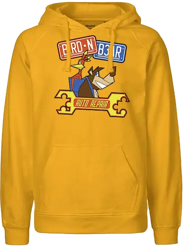 Bird'nBear Autorepair - bird, gaming, jump'n'run, retrogames, videogames, banjo, bear - Fairtrade Hoodie