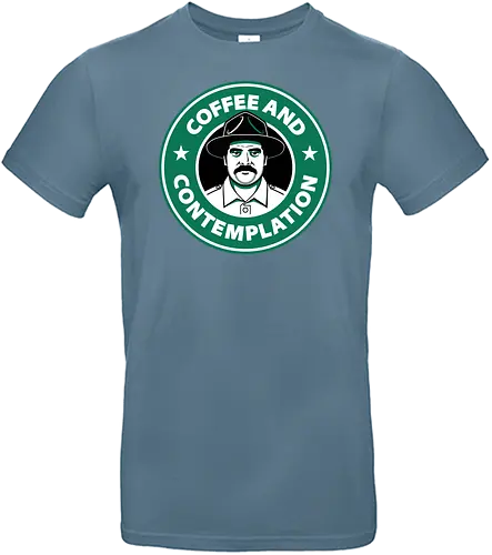 coffee and contemplation - stranger kids, stranger, things, hopper, mornings, eleven - Standard T-Shirt