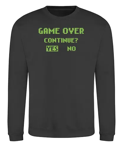 Game over - game over, gaming, you died, continue - Sweatshirt