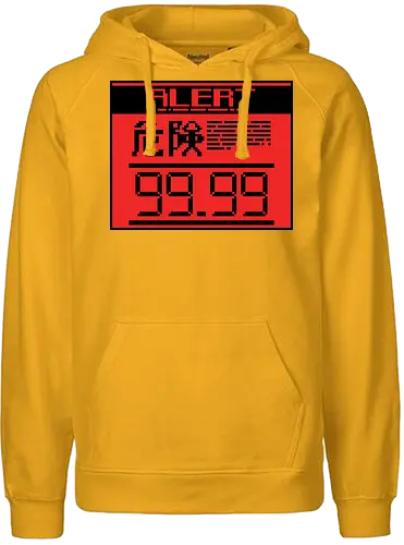 ALERT 99.99 - metal, solid, snake, gaming - Fairtrade Hoodie