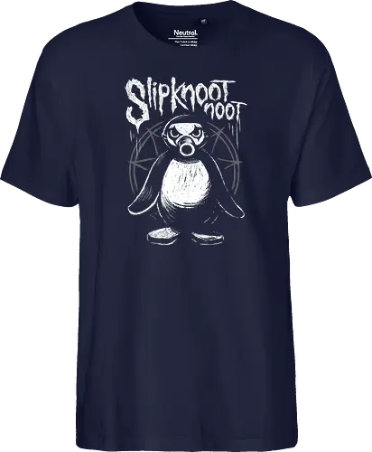 Slipknootnoot - penguin, pinguin, Noot, metal, Metalshirt, bandshirt, mashup - Fairtrade T-Shirt