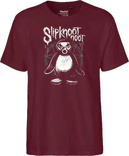 Slipknootnoot - penguin, pinguin, Noot, metal, Metalshirt, bandshirt, mashup - Fairtrade T-Shirt