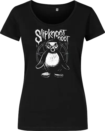 Slipknootnoot - penguin, pinguin, Noot, metal, Metalshirt, bandshirt, mashup - Damen T-Shirt