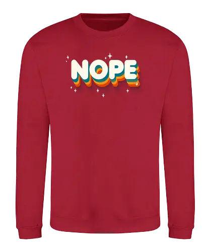 NOPE - nope, nein, no, Statement - Sweatshirt