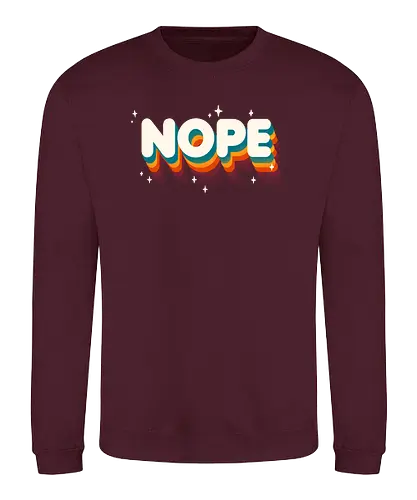 NOPE - nope, nein, no, Statement - Sweatshirt