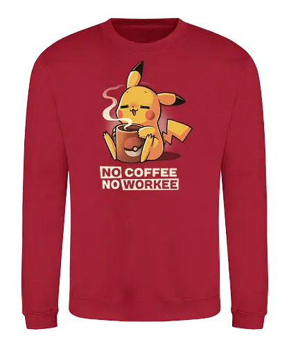 No Workee - pocket, monster, coffee, kaffee, work, monday, morning - Sweatshirt