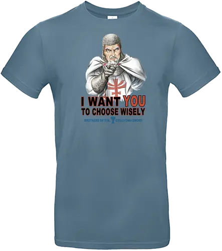 Choose Wisely - der heilige gral, holy grail, last crusade, der letzte kreuzzug, lucasfilm, henry joConsole jr. - Standard T-Shirt