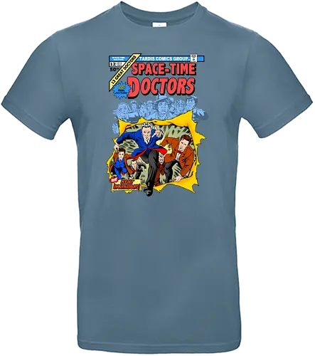 Space Time Doctors - Doctor, bbc, comic, cover, mashup - Standard T-Shirt