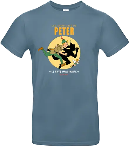Les Aventures de Peter - tin tin, tim und struppi, mashup, tinkerbell, peter pan - Standard T-Shirt