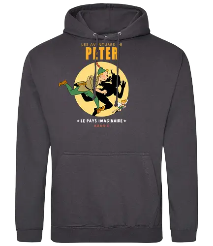 Les Aventures de Peter - tin tin, tim und struppi, mashup, tinkerbell, peter pan - Standard Hoodie