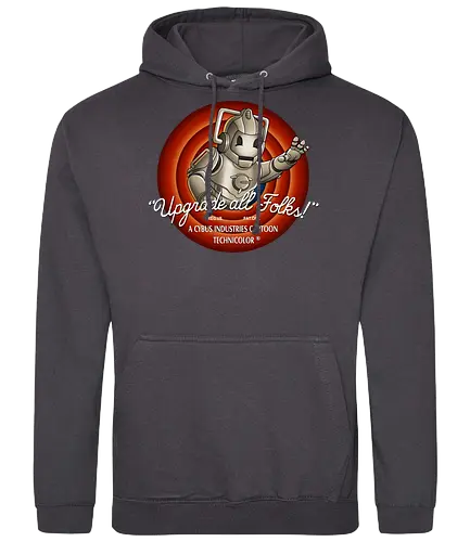 Upgrade all Folks - dotor who, dr, cyberman, cartoon, bbc - Standard Hoodie