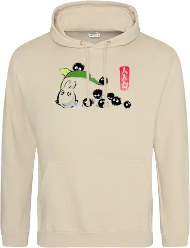 Forest Ink - forest, spirit, ink, susuwatari, anime - Standard Hoodie