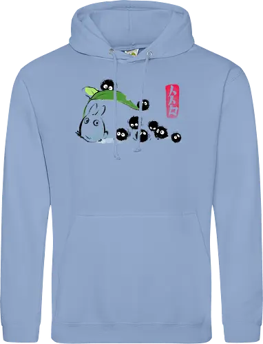 Forest Ink - forest, spirit, ink, susuwatari, anime - Standard Hoodie