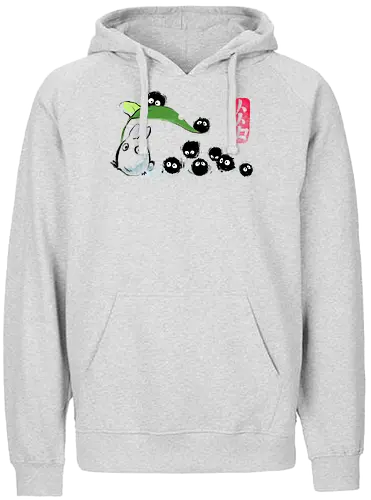 Forest Ink - forest, spirit, ink, susuwatari, anime - Fairtrade Hoodie