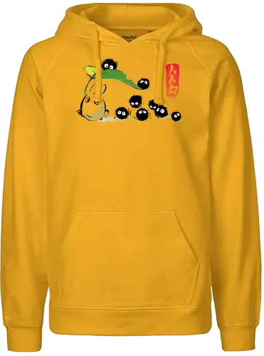 Forest Ink - forest, spirit, ink, susuwatari, anime - Fairtrade Hoodie