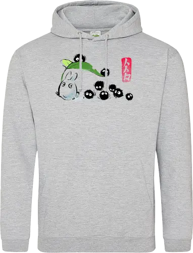 Forest Ink - forest, spirit, ink, susuwatari, anime - Standard Hoodie