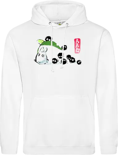 Forest Ink - forest, spirit, ink, susuwatari, anime - Standard Hoodie